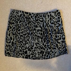 Leopard Print Mini Skirt